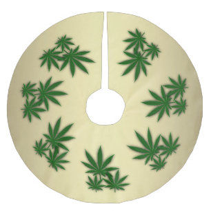 Jupon De Sapin En Polyester Brossé Feuille de mauvaises herbes