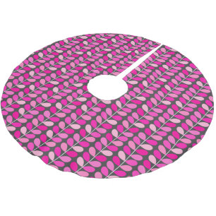 Jupon De Sapin En Polyester Brossé Feuilles danois du milieu du siècle, Fuchsia rose
