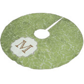 Jupon De Sapin En Polyester Brossé Feuilles d'arbre Folia Monogramme de feuillage ini (Angle)