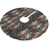 Jupon De Sapin En Polyester Brossé Five festive Christmas nutcrackers  (Angle)