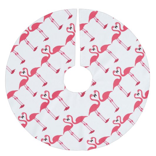 Jupon De Sapin En Polyester Brossé flamand-oiseau-amour- (Devant)