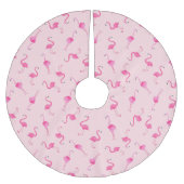 Jupon De Sapin En Polyester Brossé Flamant rose rose (Devant)