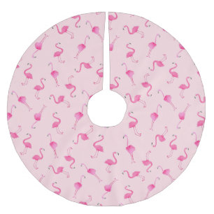 Jupon De Sapin En Polyester Brossé Flamant rose rose