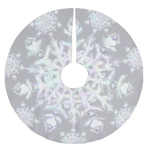 Jupon De Sapin En Polyester Brossé Flèche blanche