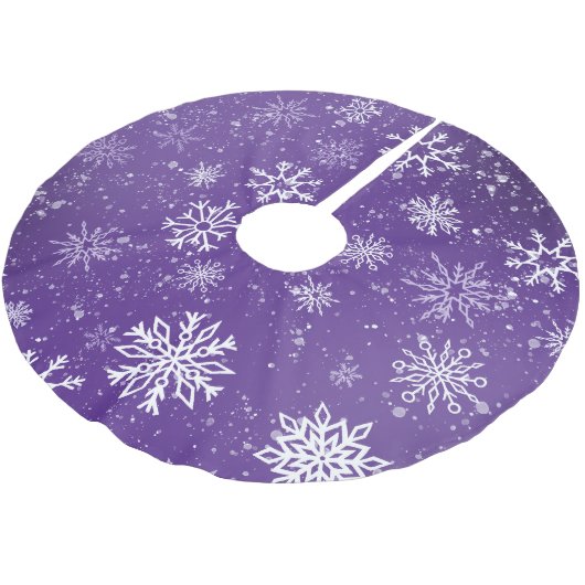 Jupon De Sapin En Polyester Brossé Flèche blanche Améthyste violet (Angle)