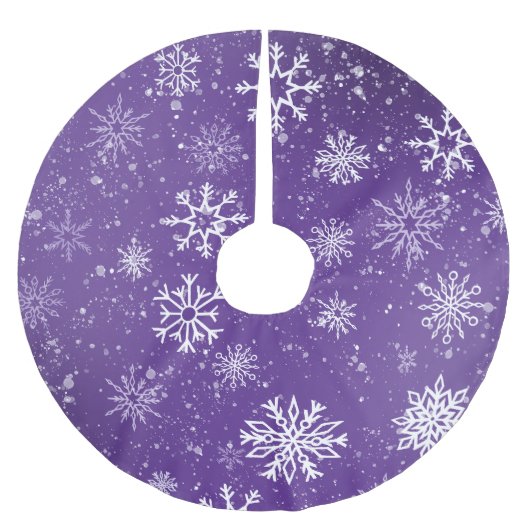 Jupon De Sapin En Polyester Brossé Flèche blanche Améthyste violet (Devant)