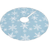 Jupon De Sapin En Polyester Brossé Flèches bleues et blanches (Angle)