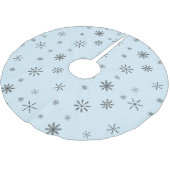 Jupon De Sapin En Polyester Brossé Flèches de neige d'hiver modernes (Angle)