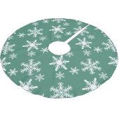 Jupon De Sapin En Polyester Brossé Flèches vertes et blanches (Angle)