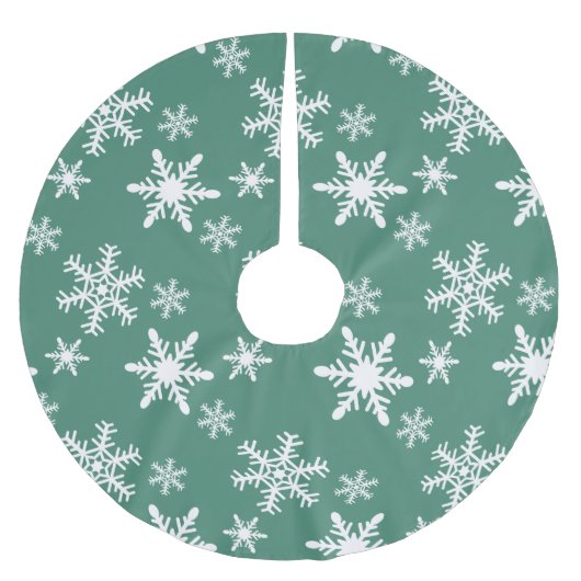 Jupon De Sapin En Polyester Brossé Flèches vertes et blanches (Devant)
