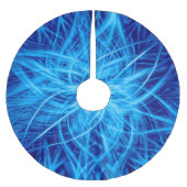 Jupon De Sapin En Polyester Brossé Fleur bleue Abstraite (Devant)