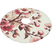 Jupon De Sapin En Polyester Brossé Fleur de cerise (Angle)