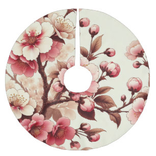 Jupon De Sapin En Polyester Brossé Fleur de cerise