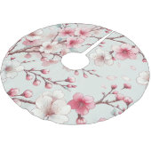 Jupon De Sapin En Polyester Brossé Fleur de Cerisier (Angle)