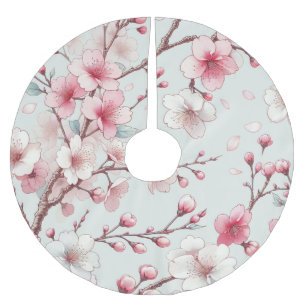 Jupon De Sapin En Polyester Brossé Fleur de Cerisier