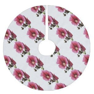 Jupon De Sapin En Polyester Brossé Fleur de Malva rose paradisiaque