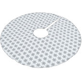 Jupon De Sapin En Polyester Brossé Fleur de neige (Angle)