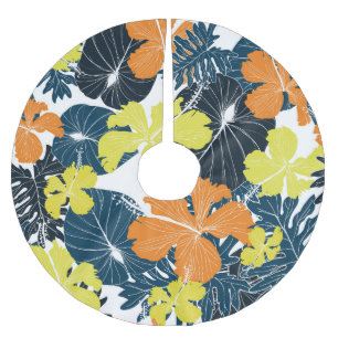 Jupon De Sapin En Polyester Brossé Fleur de printemps : Vintage texture florale