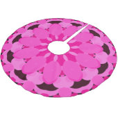Jupon De Sapin En Polyester Brossé Fleur rose (Angle)