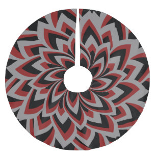JUPON DE SAPIN EN POLYESTER BROSSÉ FLEUR TOURBILLON COMPLET