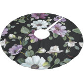 Jupon De Sapin En Polyester Brossé Fleurs De Cosmos Élégantes : Aquarelle Sans Couleu (Angle)