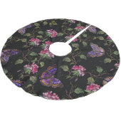 Jupon De Sapin En Polyester Brossé Fleurs de datura brodées : Art Botanique (Angle)