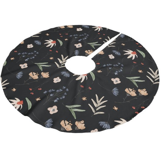Jupon De Sapin En Polyester Brossé Fleurs d'eau simples 1 (Angle)