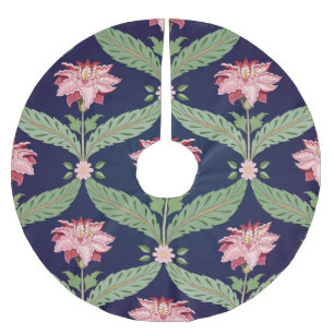 Jupon De Sapin En Polyester Brossé Fleurs d'Imaginaire : Motifs indiens foncés