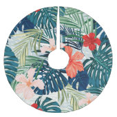 Jupon De Sapin En Polyester Brossé Fleurs tropicales (Devant)
