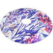 Jupon De Sapin En Polyester Brossé Flore d'aquarelle opulente : Arrière - plan de jar (Angle)