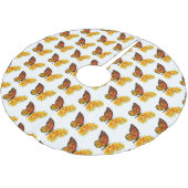 Jupon De Sapin En Polyester Brossé Flower Butterfly with Yellow California Poppy (Angle)