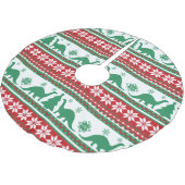 Jupon De Sapin En Polyester Brossé Foire nordique Isle Brontosaurus Dinosaures Sweat (Angle)