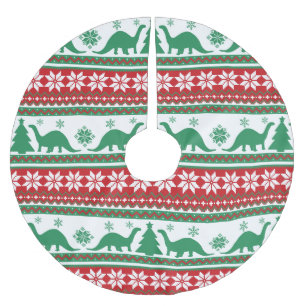 Jupon De Sapin En Polyester Brossé Foire nordique Isle Brontosaurus Dinosaures Sweat