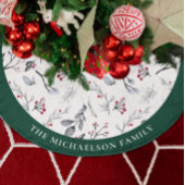 Jupon De Sapin En Polyester Brossé Foliage aquarelle personnalisé