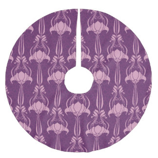 Jupon De Sapin En Polyester Brossé Fond d'écran floral violet rose