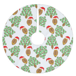 Jupon De Sapin En Polyester Brossé Football de Noël