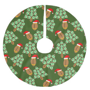 Jupon De Sapin En Polyester Brossé Football de Noël