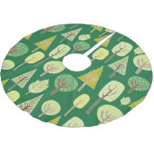 Jupon De Sapin En Polyester Brossé Forêt d'été : Conception inspirée par la nature (Angle)