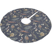 Jupon De Sapin En Polyester Brossé Forêt d'hiver : Jupe d'arbre élégante" (Angle)