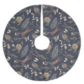 Jupon De Sapin En Polyester Brossé Forêt d'hiver : Jupe d'arbre élégante" (Devant)