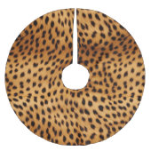 Jupon De Sapin En Polyester Brossé Fourrure animale Cheetah (Devant)