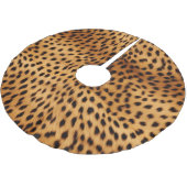Jupon De Sapin En Polyester Brossé Fourrure d'animal guépard (Angle)