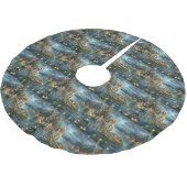 Jupon De Sapin En Polyester Brossé Français Setter Christmas Festive Voyage (Angle)