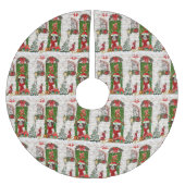 Jupon De Sapin En Polyester Brossé Français Springer Spaniel Chien Noël (Devant)