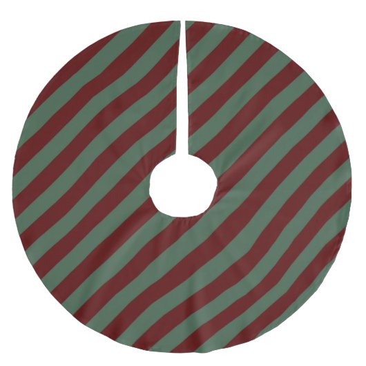Jupon De Sapin En Polyester Brossé Frappes de Noël (Devant)