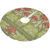 Jupon De Sapin En Polyester Brossé Frieze Bordure Art Nouveau Floral (Angle)