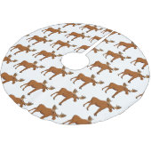 Jupon De Sapin En Polyester Brossé Funny moose (Angle)