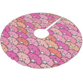 Jupon De Sapin En Polyester Brossé Funny Pig Motif (Angle)