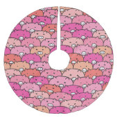 Jupon De Sapin En Polyester Brossé Funny Pig Motif (Devant)