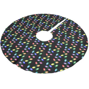 Jupon De Sapin En Polyester Brossé Gai et Lumineux 